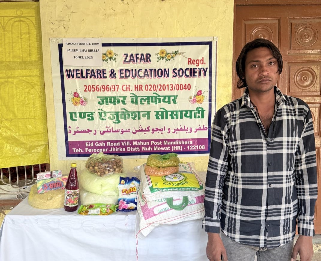 Distributing Ramzan Kit 2025